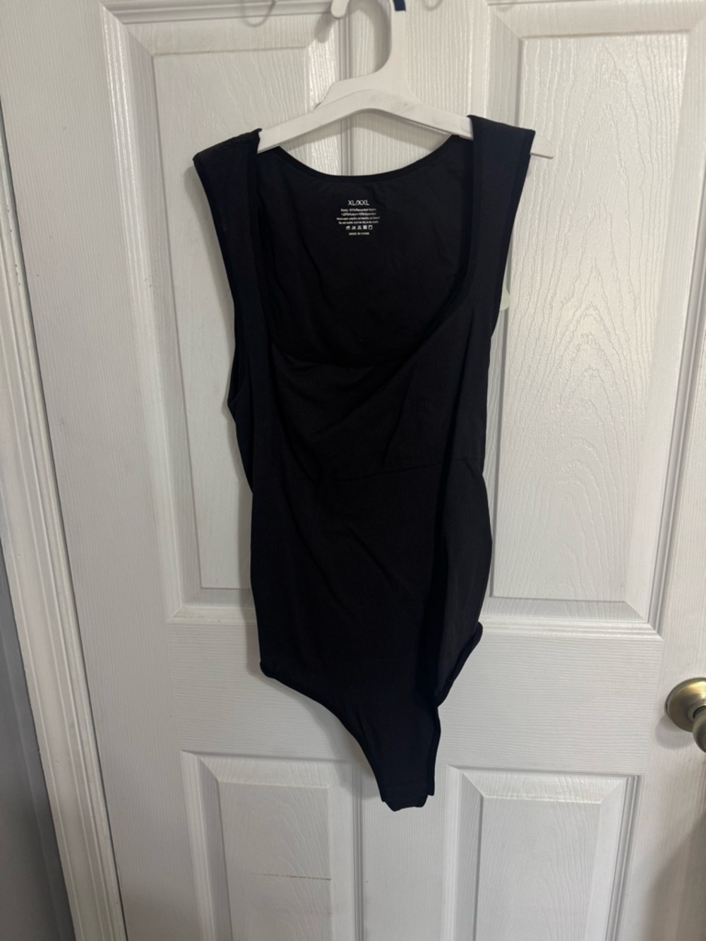 Essential Black Scoop-Neck Bodysuit